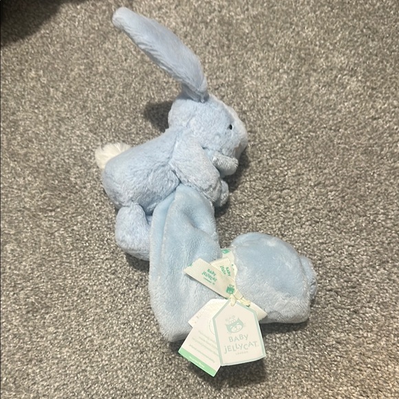 Blue Plush Bunny Toy with Blanket - Picture 2 of 4